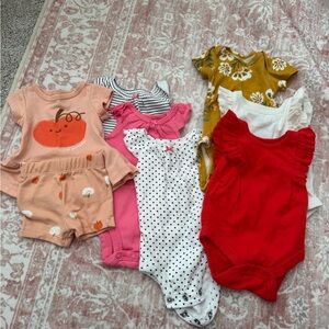 Assorted Baby Onesies and Outfits